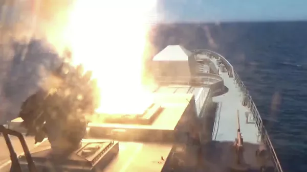 Российские Калибры уничтожили крупную партию западного вооружения для ВСУ. Видео Минобороны РФ - Sputnik Армения