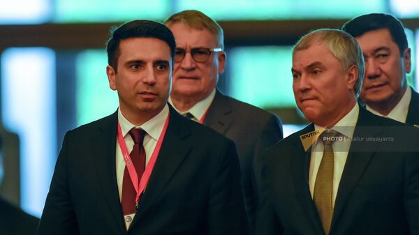 Заседание Совета Парламентской Ассамблеи ОДКБ (6 июня 2022). Еревaн - Sputnik Армения