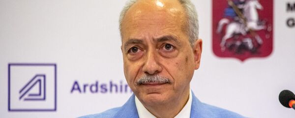 Президент Synopsys Armenia Ерванд Зорян на пресс-конференции в рамках форума WCIT 2019 (8 октября 2019). Еревaн - Sputnik Արմենիա