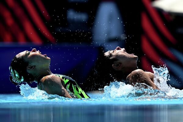 Ճապոնիայի հավաքականը խառը դուետում տեխնիկական լողի մրցումներում - Sputnik Արմենիա