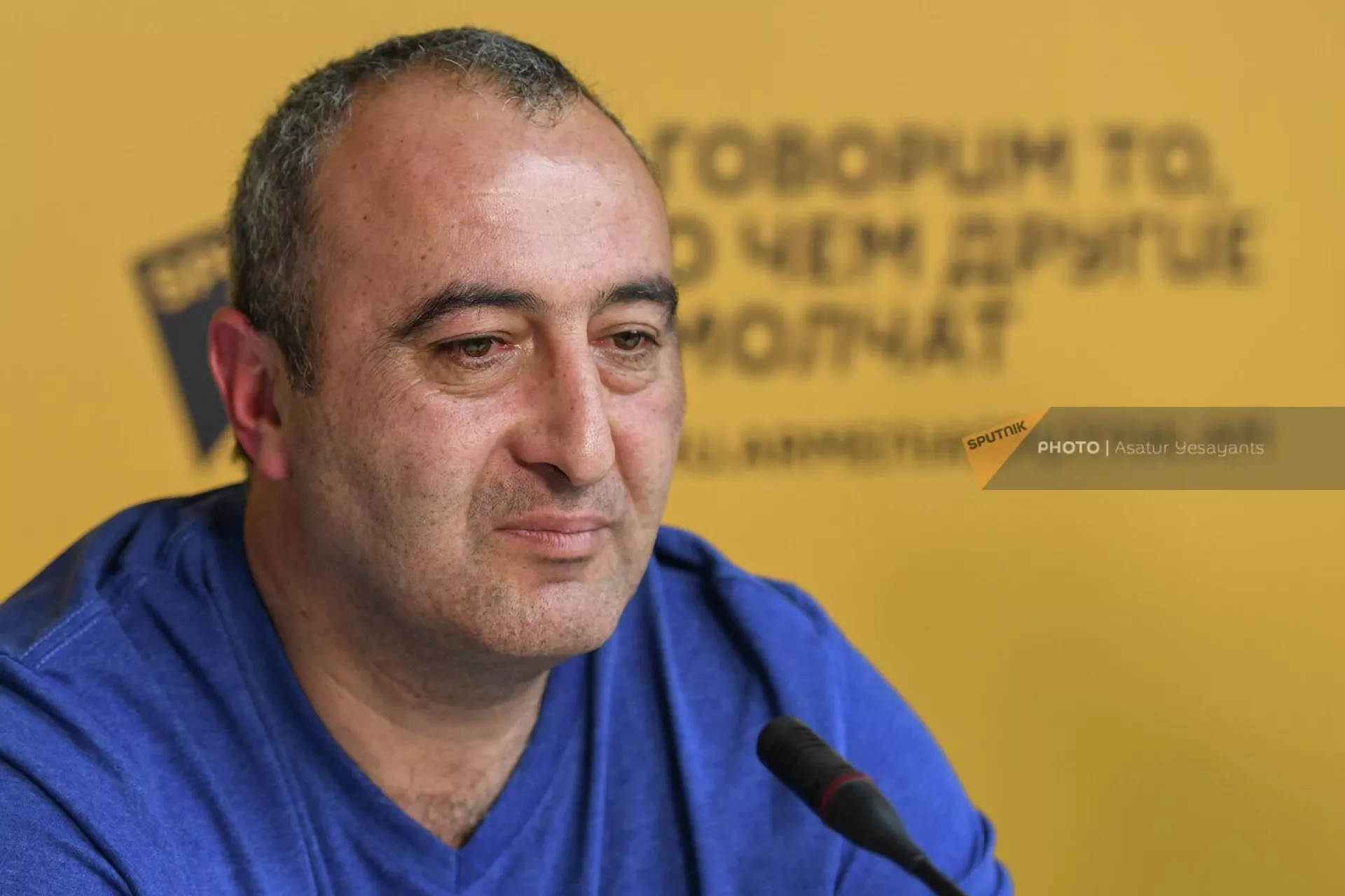 Тренер Егише Алексаняна Арутюн Алексанян на пресс-конференции Какие перспективы у каратэ в Армении? (28 июня 2022). Еревaн Тренер Егише Алексаняна Арутюн Алексанян на пресс-конференции Какие перспективы у каратэ в Армении? (28 июня 2022). Еревaн - Sputnik Армения, 1920, 28.06.2022