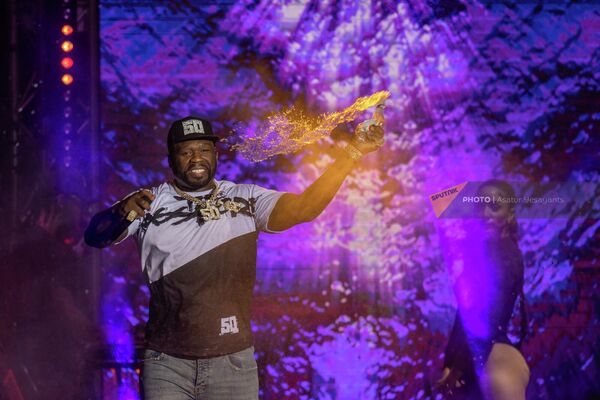Ամերիկացի ռեփեր 50 Cent-ի երևանյան համերգը «Հրազդան» մարզադաշտում - Sputnik Արմենիա