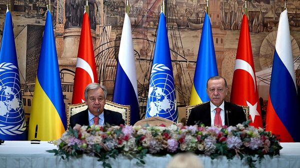 Ստամբուլում Ռուսաստանի, Ուկրաինայի, Թուրքիայի և ՄԱԿ մասնակցությամբ ստորագրվեց համաձայնագիր - Sputnik Արմենիա