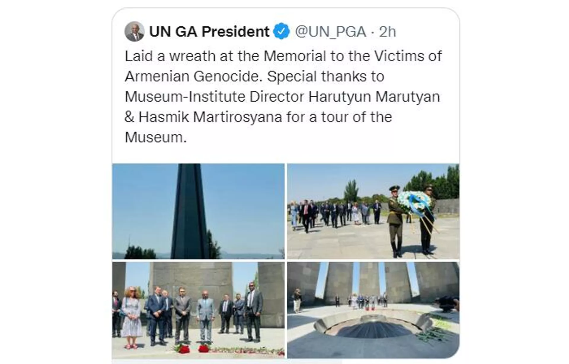 Скриншот публикации Абдуллы Шахида Скриншот публикации Абдуллы Шахида - Sputnik Армения, 1920, 27.07.2022