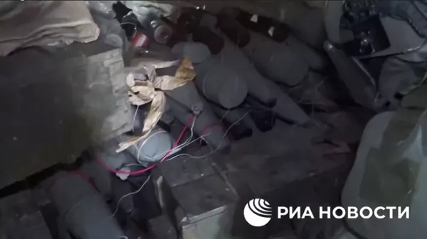 Несколько ящиков тротила и около 200 боеприпасов нашли под мостом по дороге в Мариуполь - Sputnik Армения