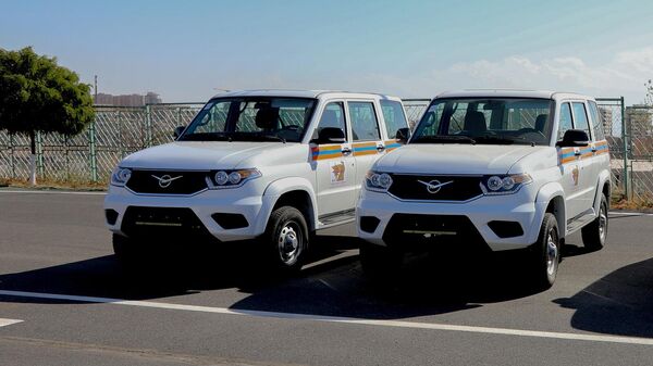 Районные отделения МЧС укомплектовали новыми автомобилями УАЗ Патриот - Sputnik Армения