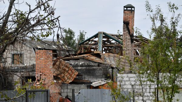 Разрушенные здания в окрестностях Энергодара - Sputnik Армения