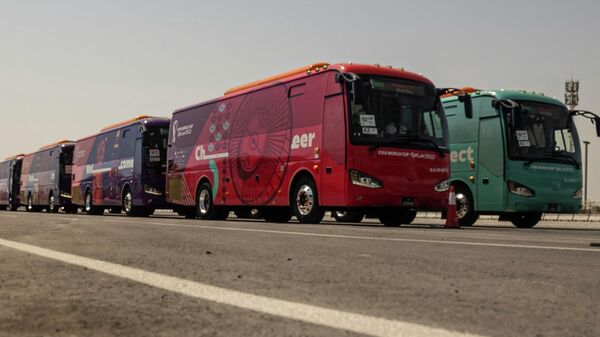 Запуск самого большого парка электроавтобусов перед чемпионатом мира по футболу в Катаре  - Sputnik Армения