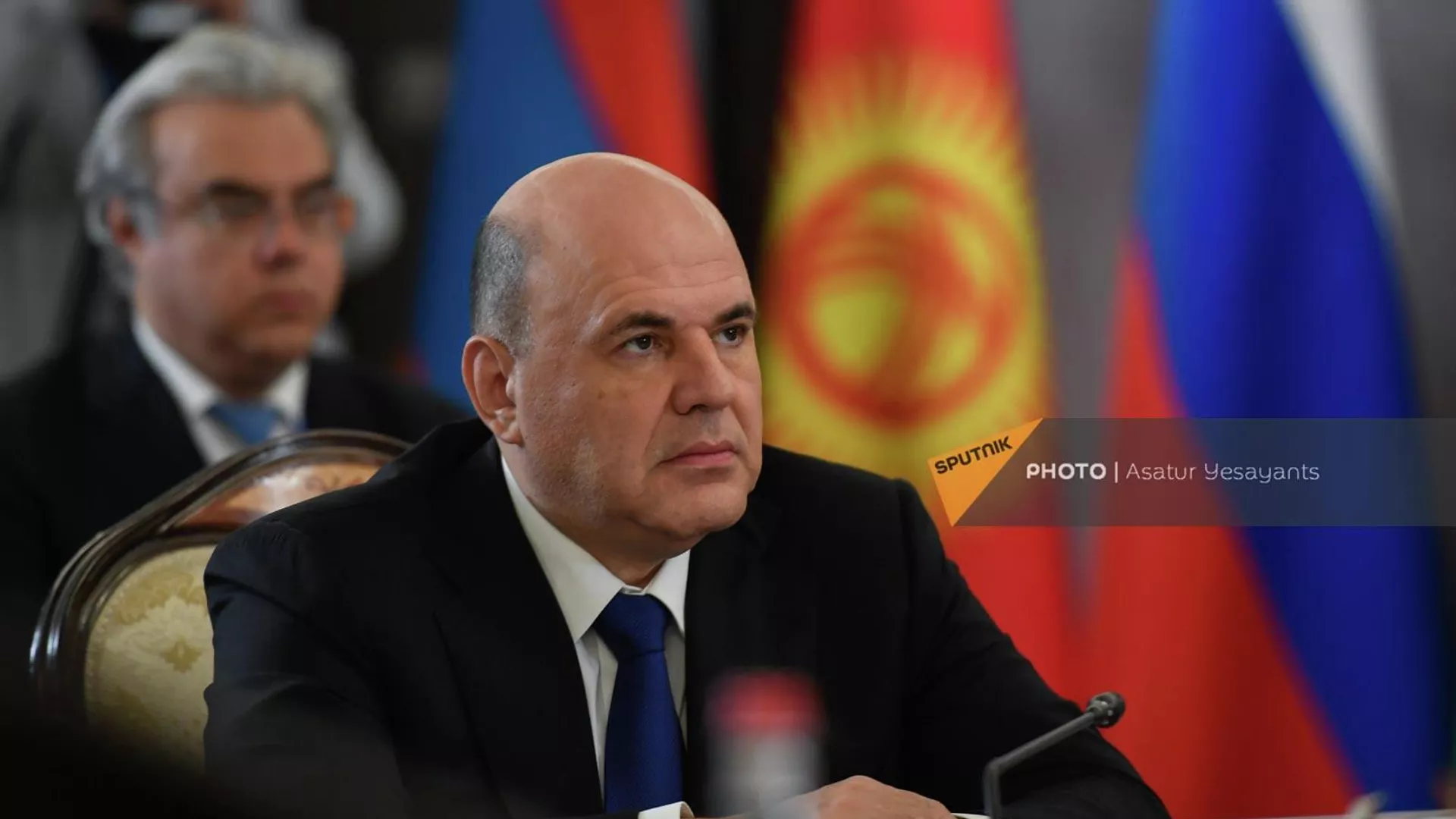 Премьер-министр России Михаил Мишустин на заседании Евразийского межправительственного совета в расширенном составе (21 октября 2022). Еревaн Премьер-министр России Михаил Мишустин на заседании Евразийского межправительственного совета в расширенном составе (21 октября 2022). Еревaн - Sputnik Армения, 1920, 21.10.2022