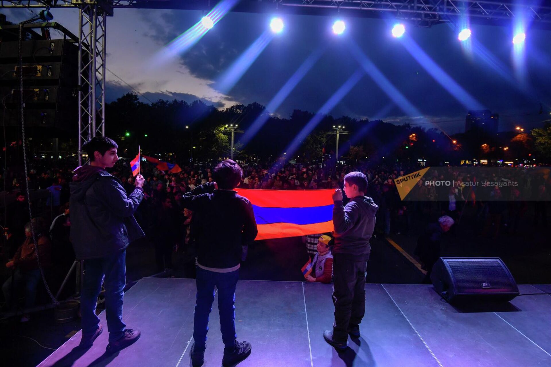 Митинг оппозиции на площади Франции (5 ноября 2022). Еревaн - Sputnik Армения, 1920, 05.11.2022