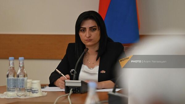 Обсуждение по вопросу жилищного обеспечения переселенцев из Кашатагского района в Национальном собрании (9 ноября 2022). Еревaн - Sputnik Армения