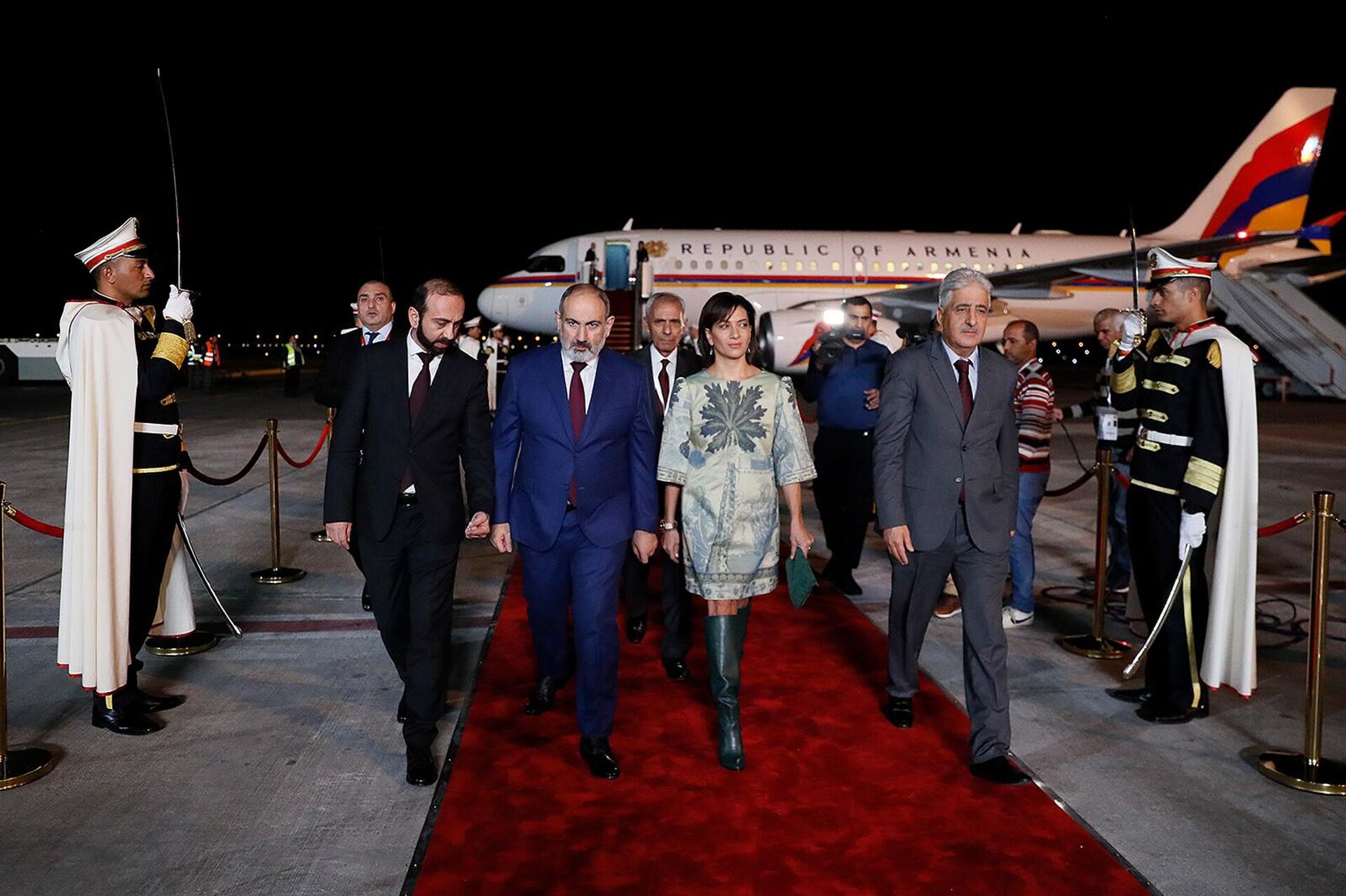 Премьер-министр Никол Пашинян с супругой Анной Акопян прибыл с рабочим визитом в Тунис (19 ноября 2022). Тунис - Sputnik Армения, 1920, 19.11.2022