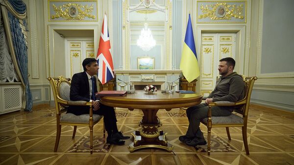 Встреча президента Украины Владимира Зеленского и премьер-министра Великобритании Риши Сунака (19 ноября 2022). Киев - Sputnik Армения