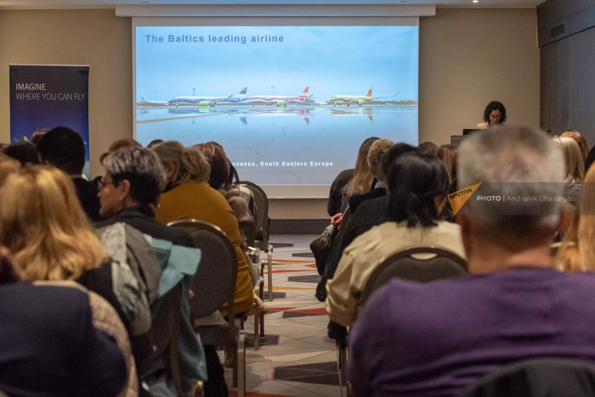 Презентация нового рейса авиакомпании AirBaltic Ереван - Рига - Ереван (21 ноября 2022). Еревaн Презентация нового рейса авиакомпании AirBaltic Ереван - Рига - Ереван (21 ноября 2022). Еревaн - Sputnik Армения, 1920, 21.11.2022