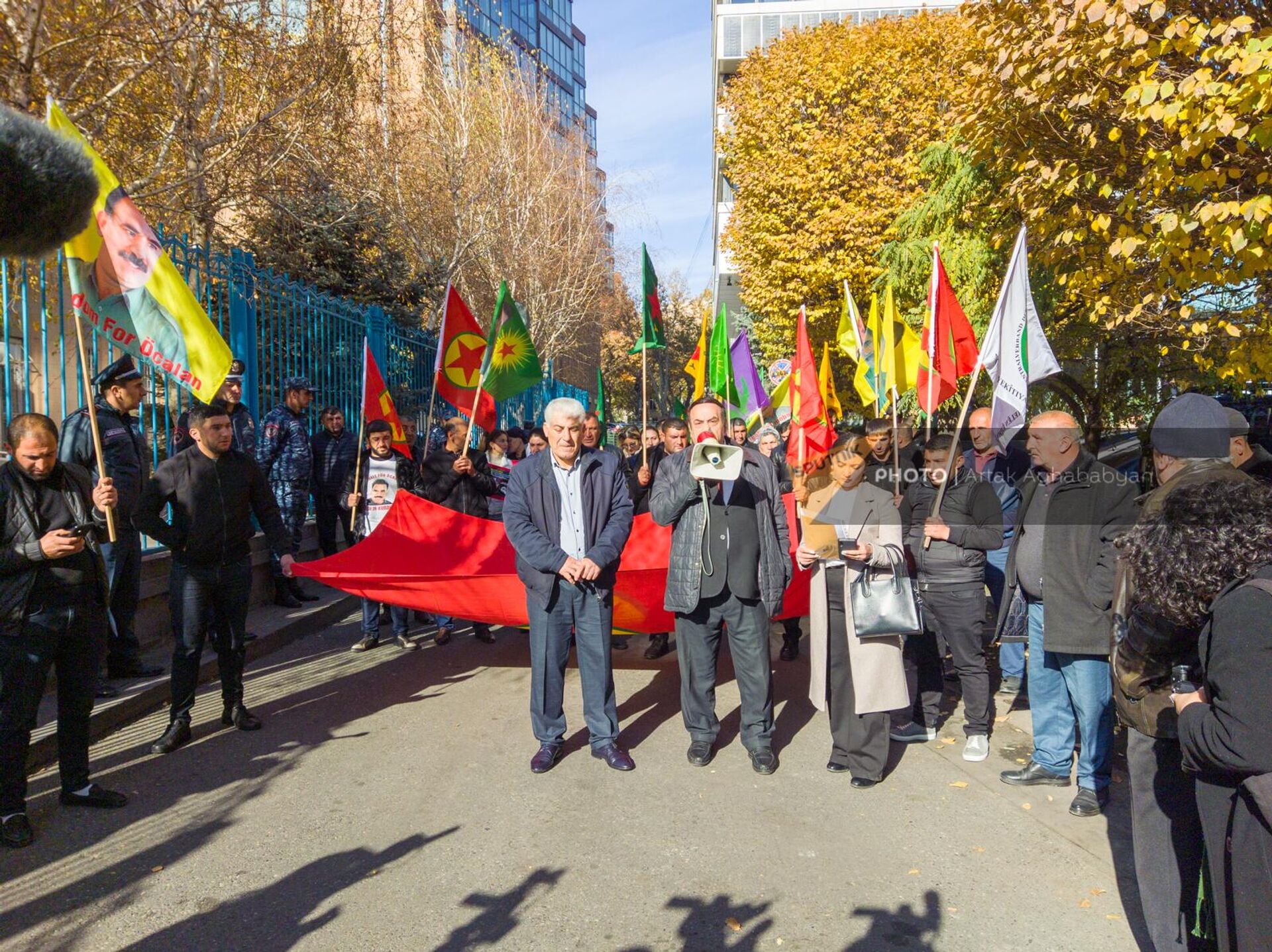 Акция протеста курдской общины Армении против политики Турции (28 ноября 2022). Еревaн - Sputnik Армения, 1920, 28.11.2022