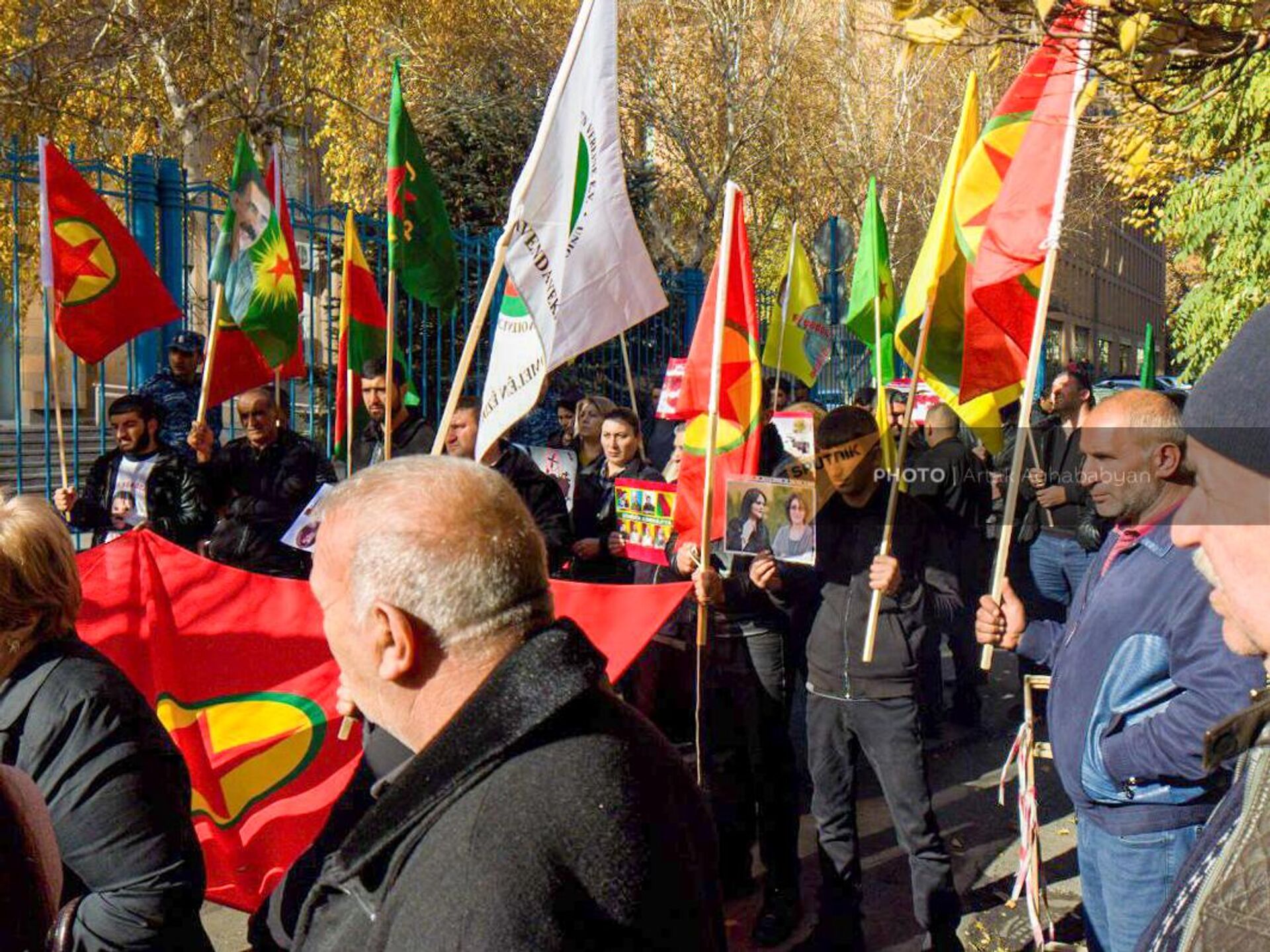 Акция протеста курдской общины Армении против политики Турции (28 ноября 2022). Еревaн - Sputnik Արմենիա, 1920, 28.11.2022
