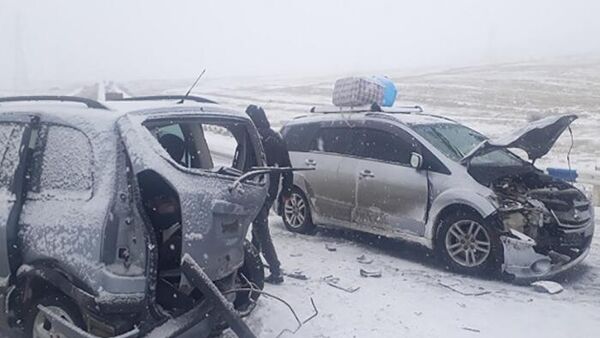 Дорожно-транспортное происшествие на трассе Горис-Сисиан (8 января 2023). Сюник - Sputnik Армения