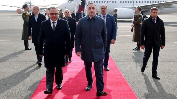 Վրաստանի վարչապետ Իրակլի Ղարիբաշվիլին աշխատանքային այցով ժամանել է Հայաստան - Sputnik Արմենիա