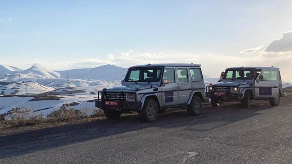 Հայաստանում ԵՄ քաղաքացիական առաքելության ավտոմեքենաները - Sputnik Արմենիա