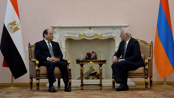 Եգիպտոսի նախագահի հանդիպումը ՀՀ նախագահի հետ - Sputnik Արմենիա