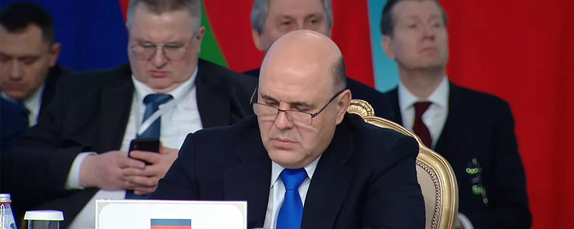 Председатель правительства РФ Михаил Мишустин на Заседании Евразийского межправительственного совета (3 февраля 2023). Алматы - Sputnik Армения, 1920, 03.02.2023