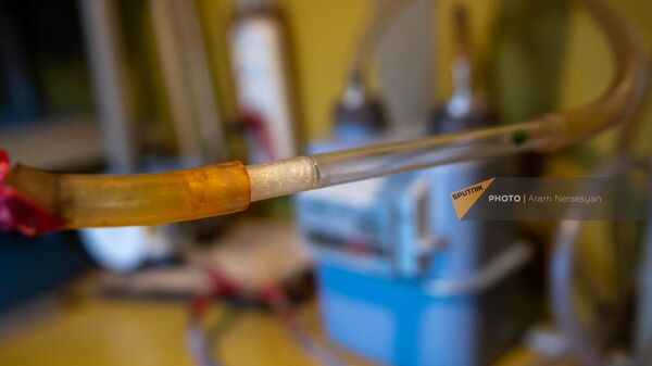 Трубы с образцами воздуха в стационарном посту мониторинга атмосферного воздуха в Ереване Трубы с образцами воздуха в стационарном посту мониторинга атмосферного воздуха в Ереване - Sputnik Армения