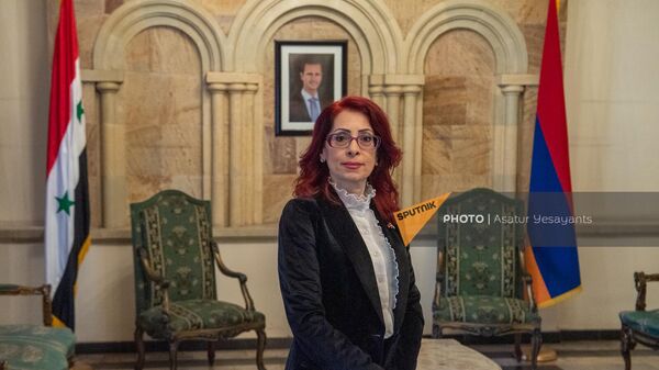 Чрезвычайный и полномочный посол Сирии в Армении Нора Арисян во время эксклюзивного интервью Sputnik Армения - Sputnik Արմենիա