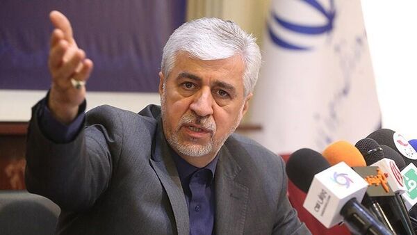 Министр спорта и молодежи Ирана Сейед Хамид Саджади на пресс-конференции (6 сентября 2022). Тегеран - Sputnik Армения