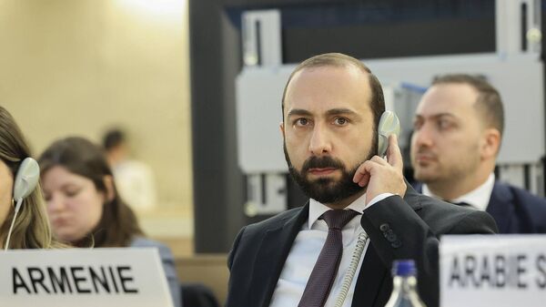 Министр иностранных дел Армении Арарат Мирзоян принял участие в 52-м заседании Совета ООН по правам человека (28 февраля 2023). Женевa - Sputnik Армения