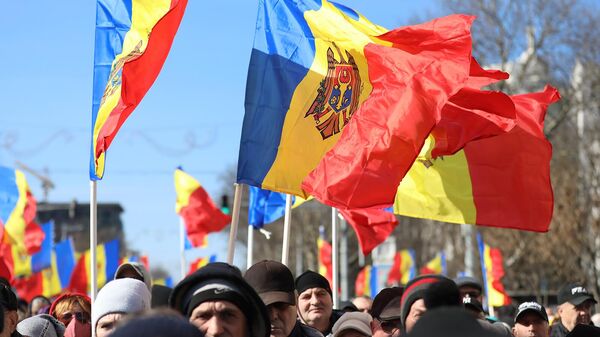 Акция протеста оппозиции в молдавской столице (12 марта 2023). Кишинев - Sputnik Армения