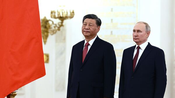 Президент РФ Владимир Путин и председатель КНР Си Цзиньпин  - Sputnik Армения