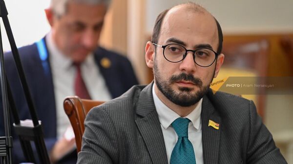 Артур Ованнисян на заседании Постоянной комиссии НС по защите прав человека и общественным вопросам (4 апреля 2022). Еревaн - Sputnik Армения