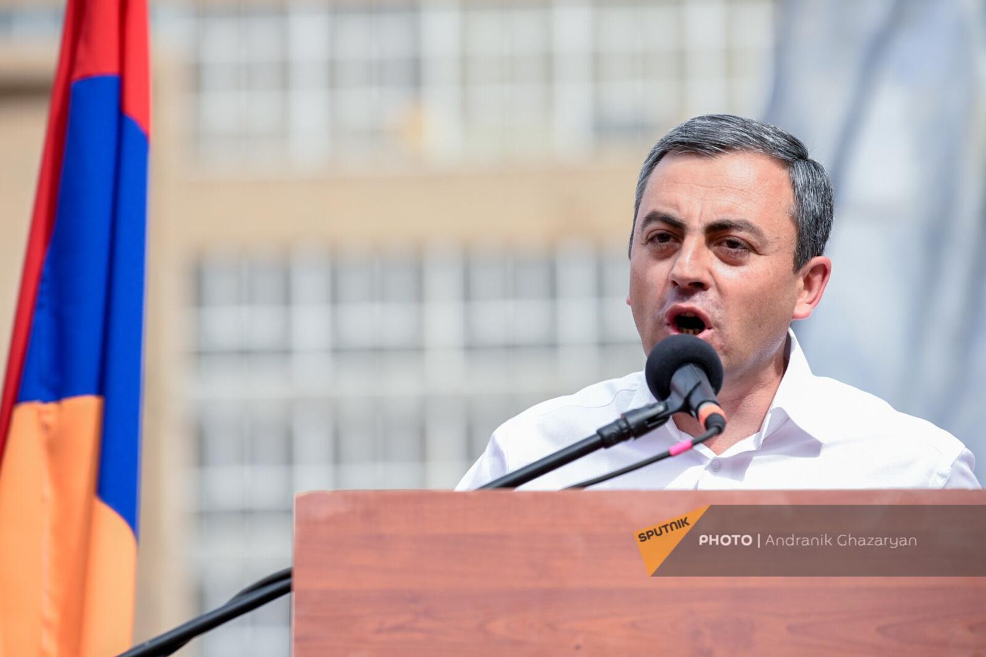 Ишхан Сагателян выступает на акции АРФ Дашнакцутюн, приуроченной ко Дню Первой Республики (28 мая 2023). Еревaн - Sputnik Армения, 1920, 28.05.2023