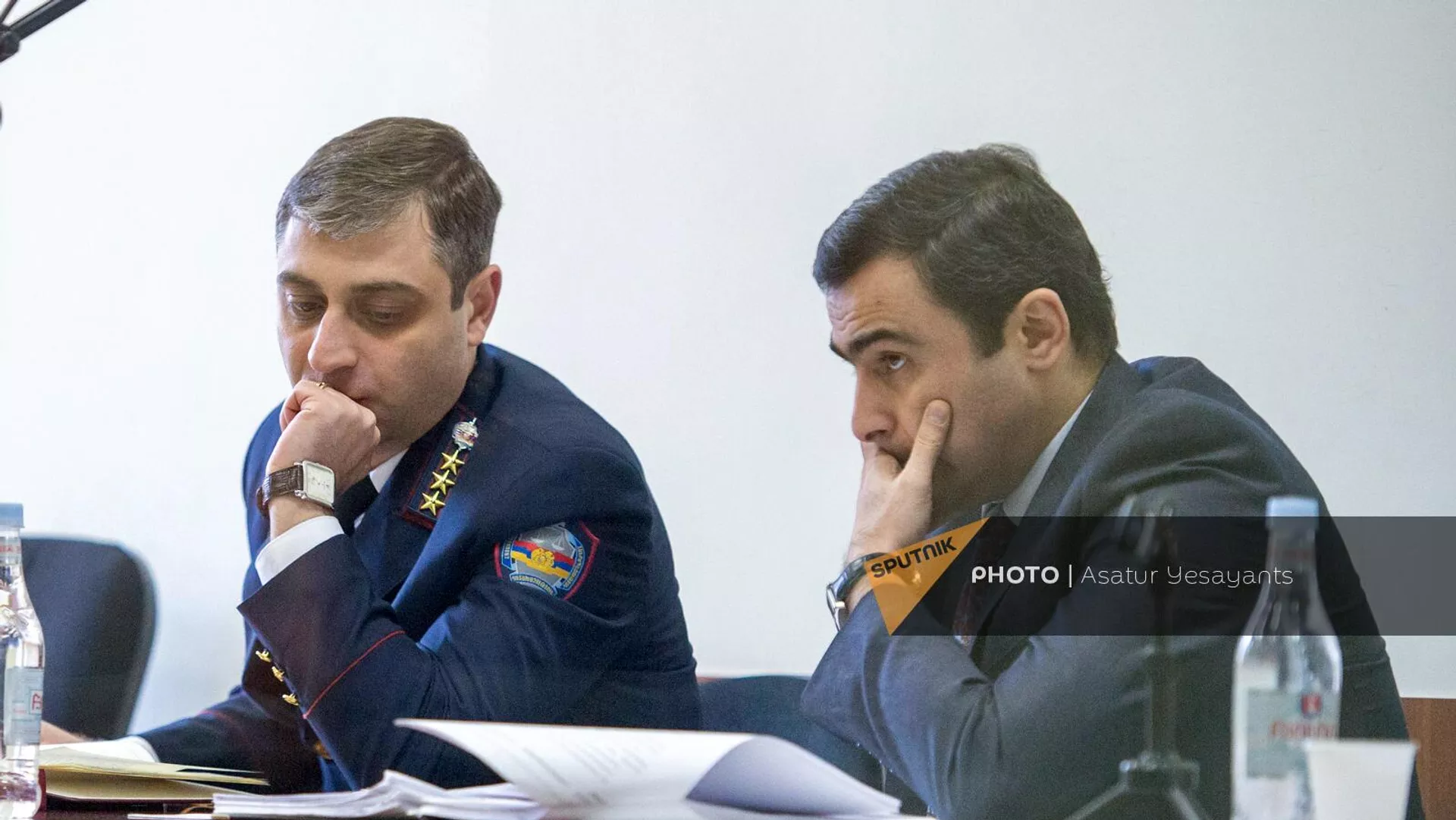 Прокуроры Геворг Багдасарян и Петрос Петросян на судебном заседании по делу 1-го марта (11 февраля 2020). Еревaн - Sputnik Армения, 1920, 08.06.2023