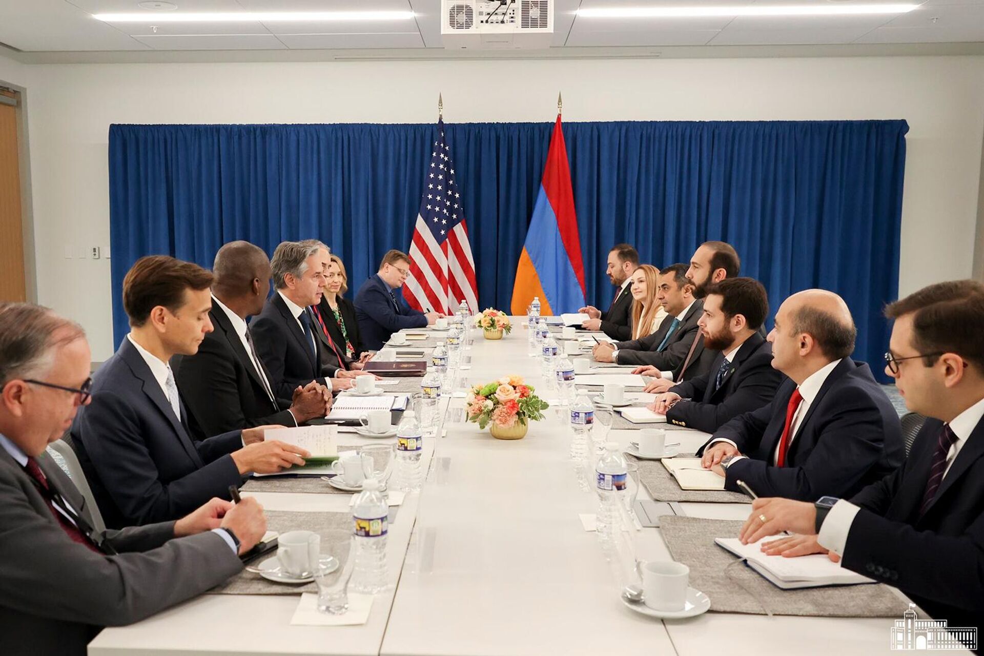 Встреча министра иностранных дел Армении Арарата Мирзояна и госсекретаря США Энтони Блинкена (27 июня 2023). Вашингтон - Sputnik Արմենիա, 1920, 27.06.2023