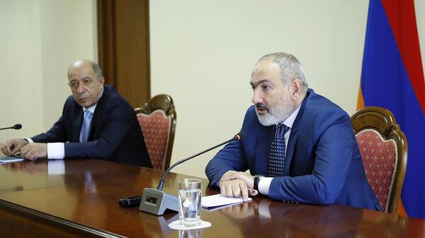 Премьер-министр Никол Пашинян присутствовал на торжественном заседании, посвященном дню создания Службы государственной охраны (1 июля 2023). Еревaн - Sputnik Армения