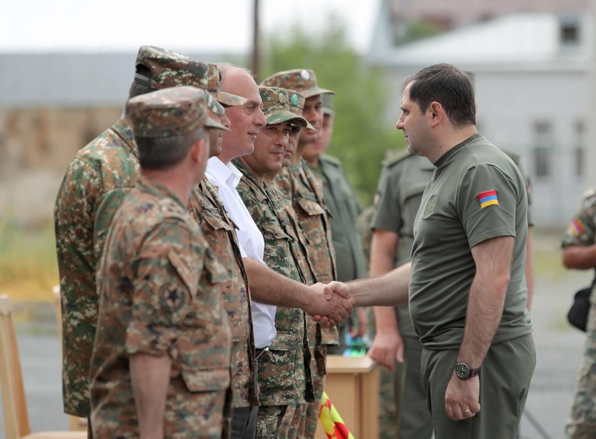 Министр обороны Сурен Папикян посетил одну из воинских частей и проследил за проведением аттестационных экзаменов военнослужащих (11 июля 2023). Армения - Sputnik Արմենիա, 1920, 11.07.2023