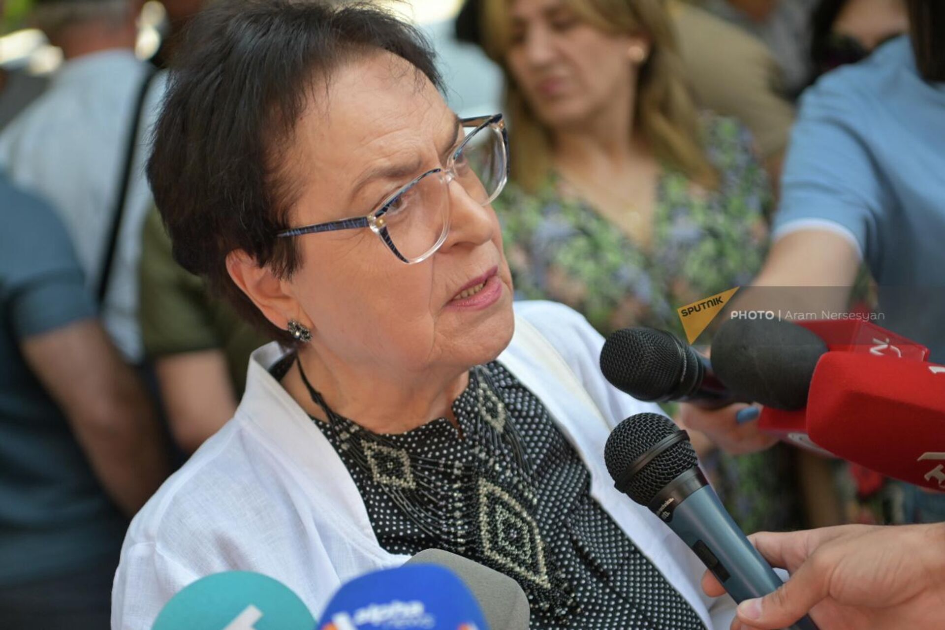 Акция против блокады Нагорного Карабаха перед офисом ООН (17 июля 2023). Еревaн - Sputnik Армения, 1920, 17.07.2023