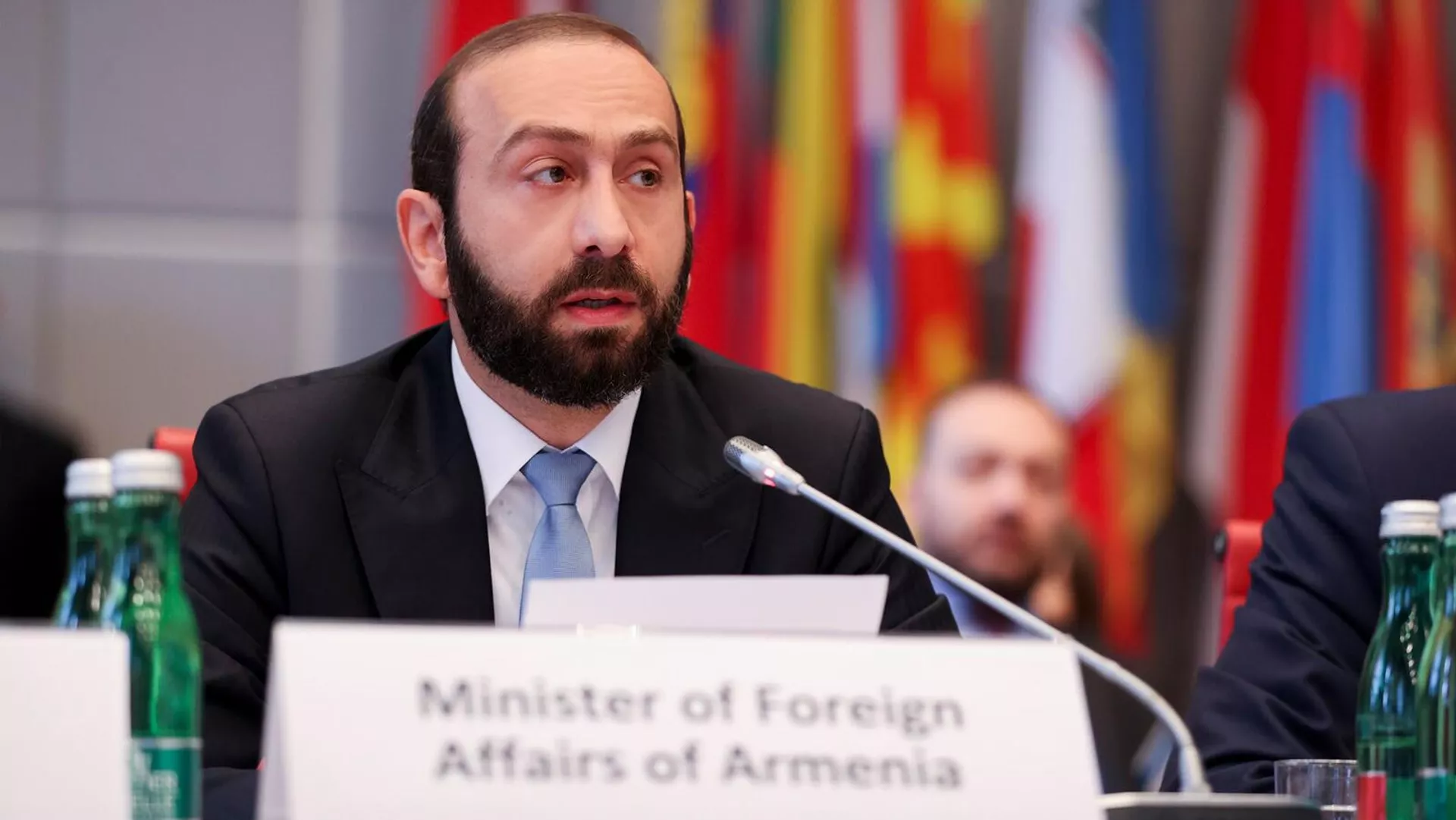 Министр иностранных дел Армении Арарат Мирзоян выступил на специальном заседании Постоянного совета ОБСЕ, созванном по требованию Армении (20 июля 2023). Вена Министр иностранных дел Армении Арарат Мирзоян выступил на специальном заседании Постоянного совета ОБСЕ, созванном по требованию Армении (20 июля 2023). Вена - Sputnik Армения, 1920, 20.07.2023