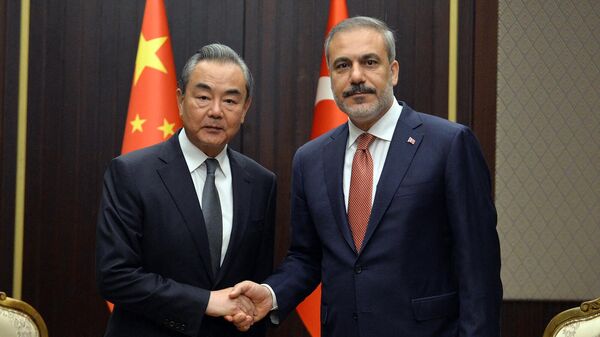 Встреча министров иностранных дел Турции и Китая Хакана Фидана и Вана И (26 июля 2023). Анкарa - Sputnik Армения