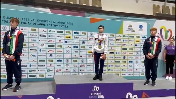Гимнаст Гамлет Манукян стал чемпионом Европейского юношеского олимпийского фестиваля - Sputnik Армения
