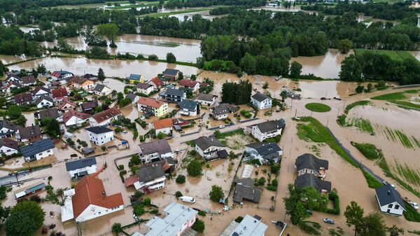 Затопленная территория деревни Снеберье, недалеко от города Камник (4 августа 2023). Словения - Sputnik Армения