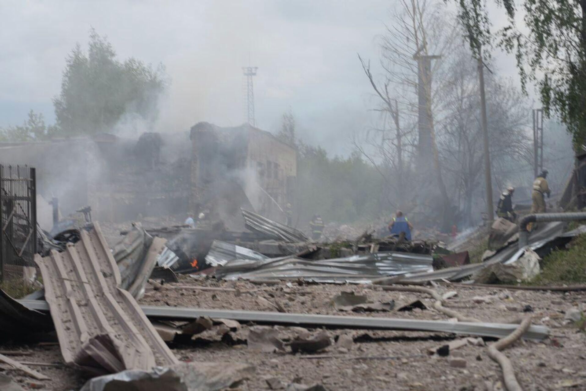 Кадры с места взрыва в Сергиевом Посаде - Sputnik Արմենիա, 1920, 09.08.2023