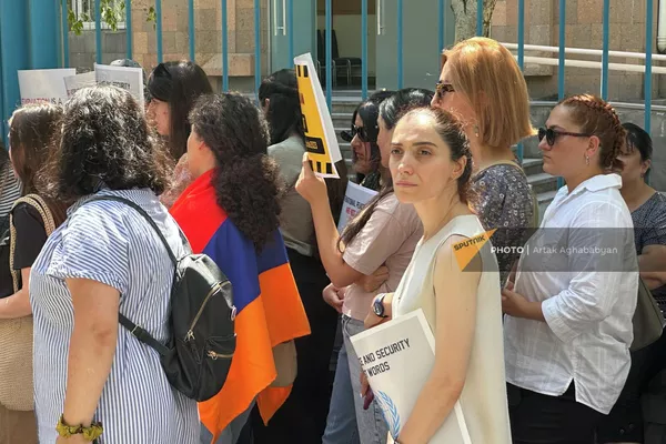 Акция протеста перед офисом ООН (16 августа 2023). Ереван - Sputnik Армения