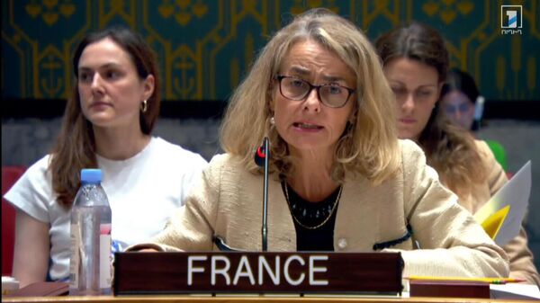 Представитель Франции Натали Бродхерст на Заседании Совета Безопасности ООН по проблеме Нагорного Карабаха - Sputnik Արմենիա