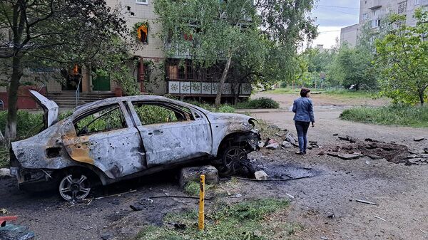 Последствия обстрела Никитовского района в ДНР со стороны ВСУ (25 мая 2023). Горловка - Sputnik Армения