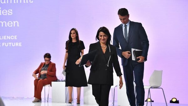 Анна Акопян на Саммите первых леди (6 сентября 2023). Киев - Sputnik Армения
