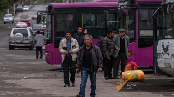 Вынужденные переселенцы из Нагорного Карабаха в Горисе (30 сентября 2023). Сюник - Sputnik Армения