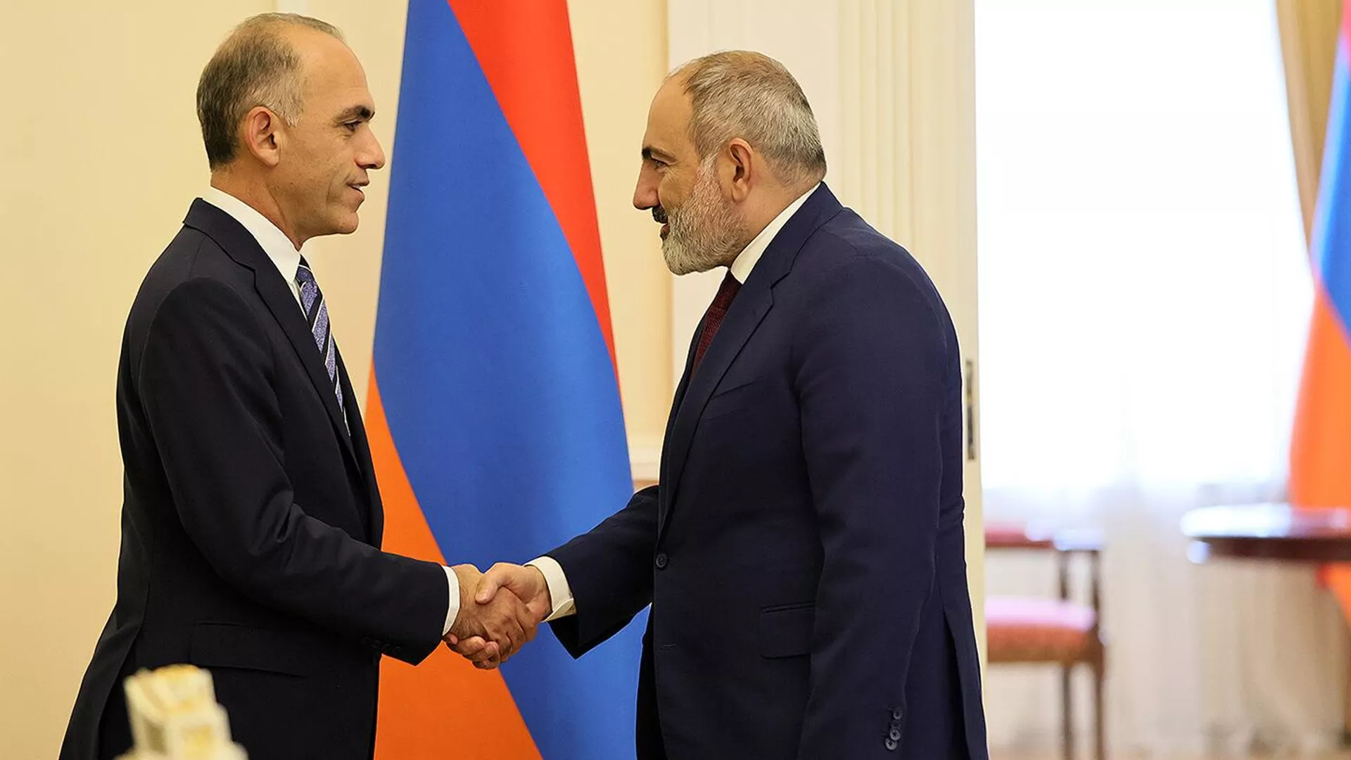 Премьер-министр Никол Пашинян принял делегацию Палаты представителей Кипра, во главе с Харрисом Георгиадесом (2 октября 2023). Еревaн Премьер-министр Никол Пашинян принял делегацию Палаты представителей Кипра, во главе с Харрисом Георгиадесом (2 октября 2023). Еревaн - Sputnik Армения, 1920, 02.10.2023