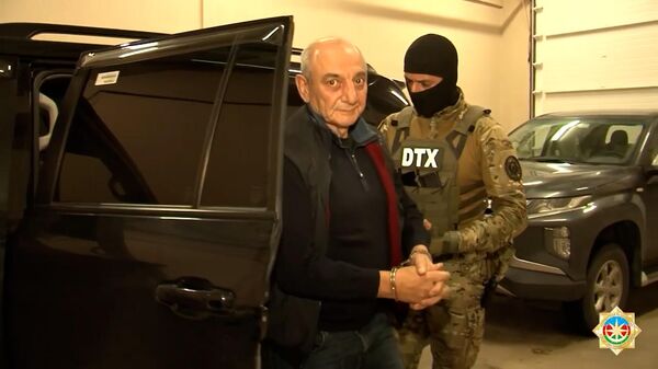 Кадры задержания экс-лидеров Нагорного Карабаха Службой госбезопасности Азербайджана - Sputnik Армения